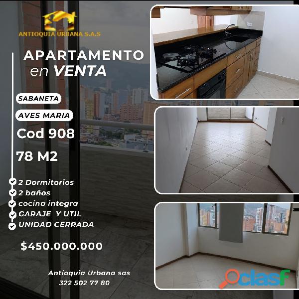 Venta apartamento en Sabaneta cerca de Aves Maria