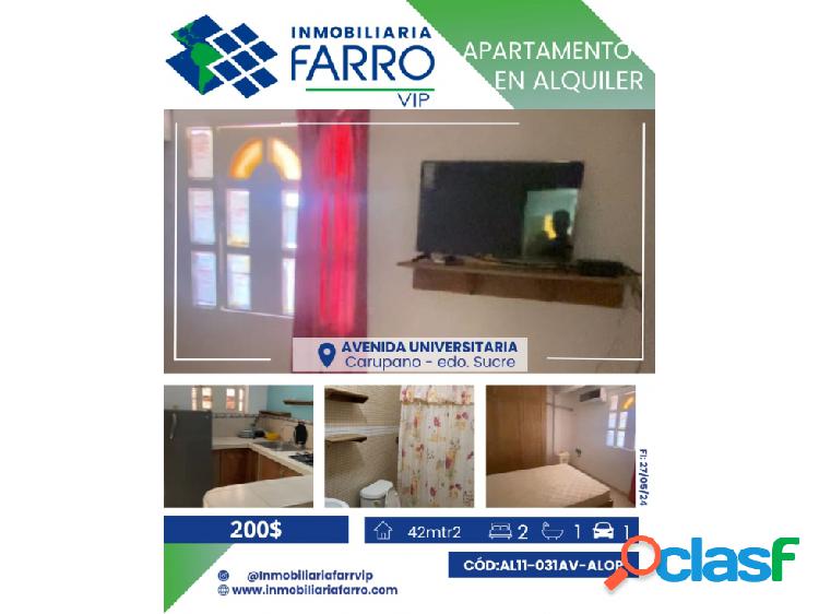 APARTAMENTO EN ALQUILER / AL11-031AV-ALOP