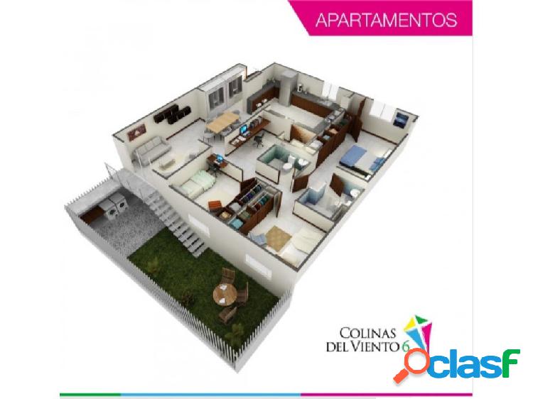 Apartamento, Urb. Colinas del Viento 116m2 + 38m2 de patio