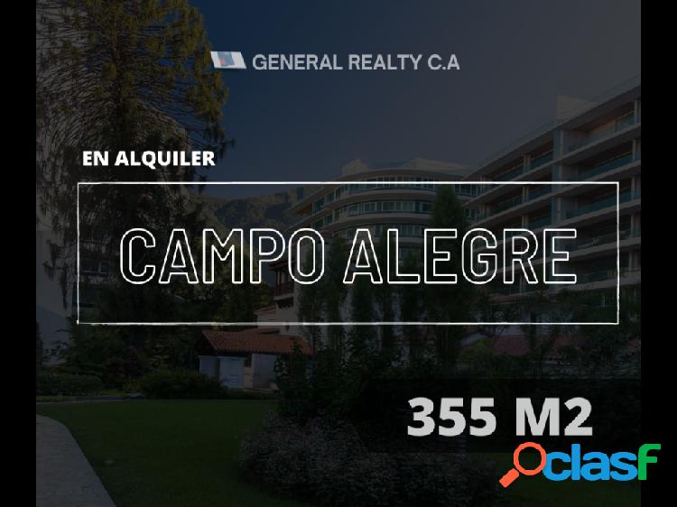 Apartamento en Alquiler Campo Alegre 355 M2