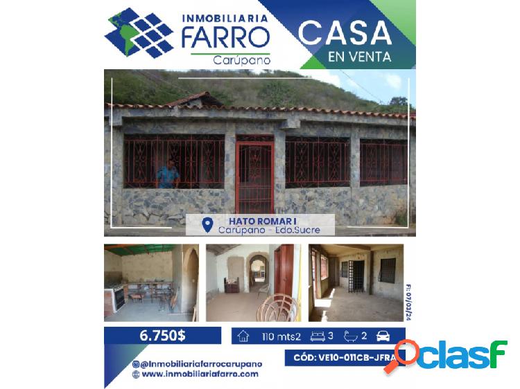 CASA EN HATO ROMAR I / VE10-011HTI-JFRA