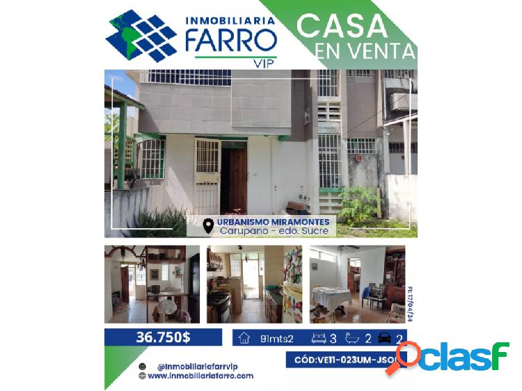 CASA EN MIRAMONTES / VE11-023UM-JSOL