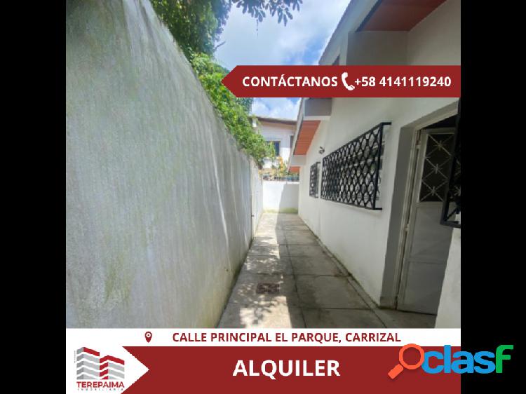 Casa en Alquiler, Calle ppal El Parque, Carrizal.