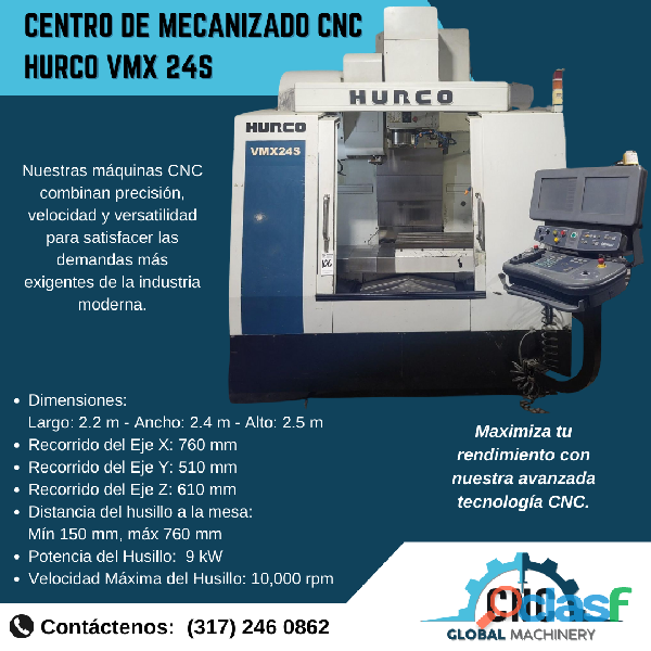 Centro de Mecanizado CNC HURCO VMX 24S