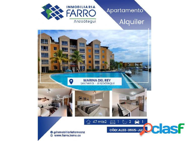 EN ALQUILER APARTAMENTO C.R. MARINA DEL REY LECHERIA