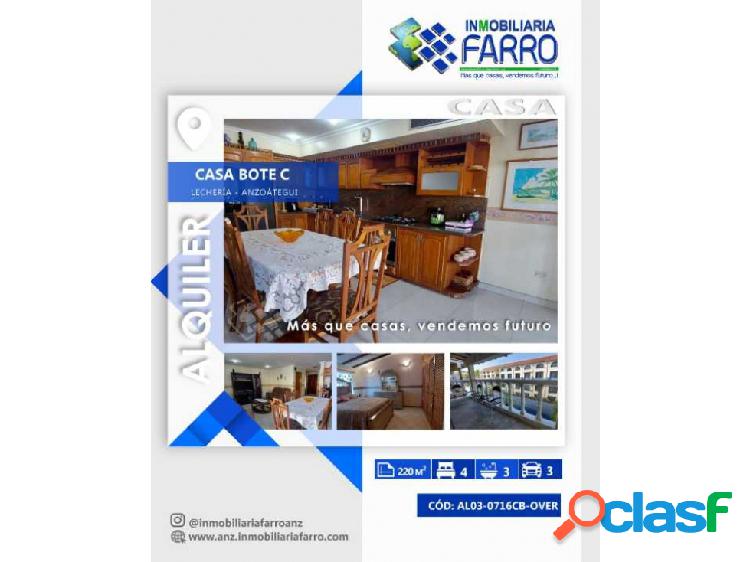 EN ALQUILER CASA BOTE C AL03-0716CB-OVER