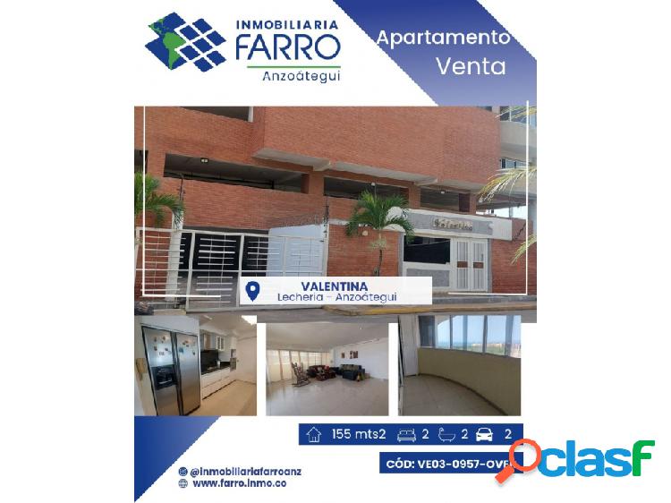 EN VENTA APARTAMENTO C.R. VALENTINA LECHERIA VE03-0957-OVER