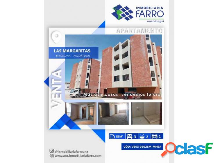 EN VENTA APARTAMENTO CONJ. RES. LAS MARGARITAS