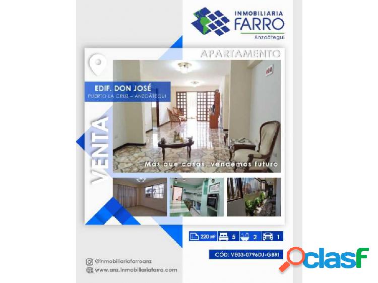 EN VENTA APARTAMENTO UBICADO EN EL EDIF DON JOSE PLC