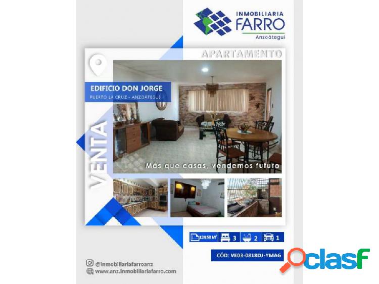 EN VENTA APARTAMENTO UBICADO EN PUERTO LA CRUZ