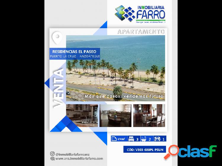 EN VENTA APARTAMENTO UBICADO EN RESD EL PASEO