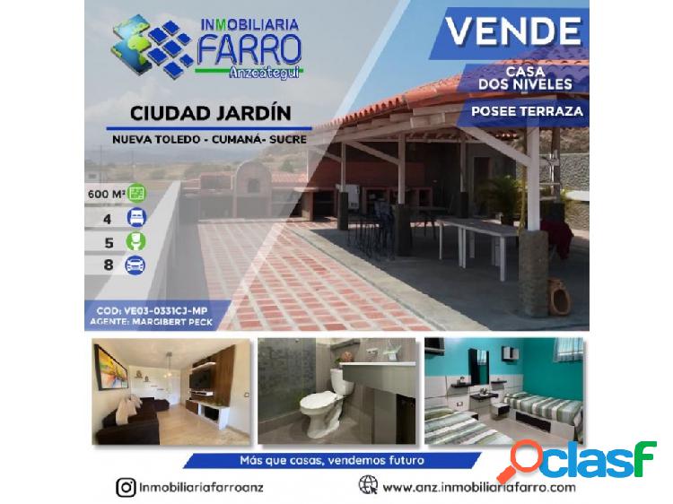 EN VENTA CASA EN CIUDAD JARDÍN - CUMANA VE03-0331CJ-MP