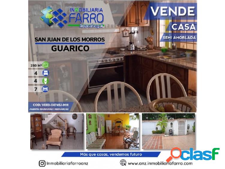 EN VENTA CASA SAN JUAN DE LOS MORROS VE03-0474SJ-MH