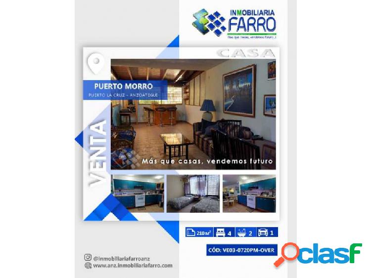 EN VENTA CASA UBICADA EN PUERTO MORRO VE03-0720PM-OVER