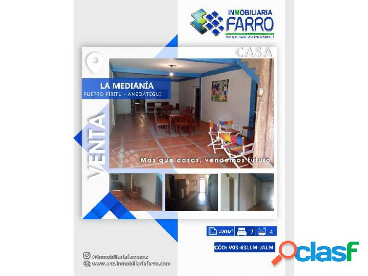 EN VENTA CASA UBICADA EN PUERTO PIRITU VE03-631LM-JALM