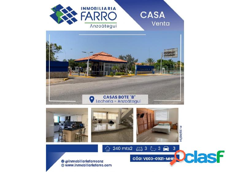 EN VENTA CASAS BOTE B VE03-0291-MHER