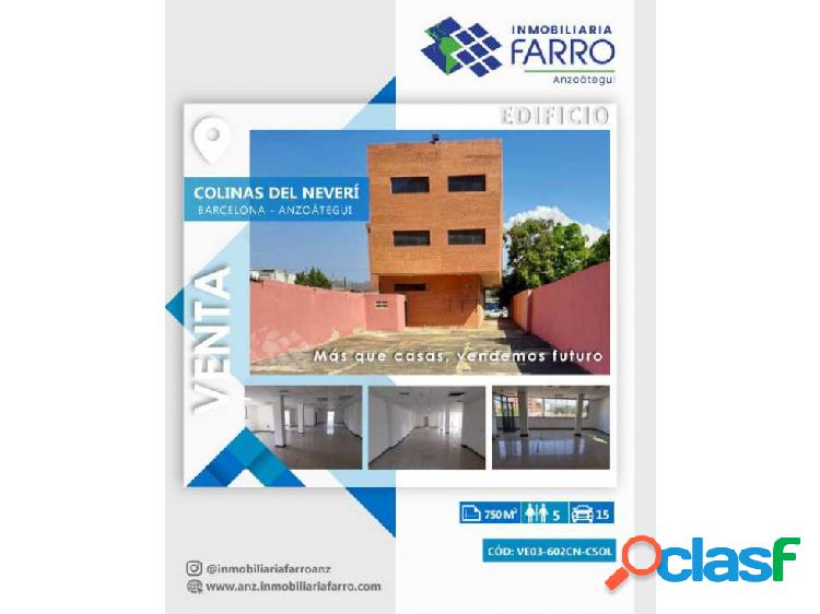 EN VENTA EDIFICIO UBICADO EN COLINAS DEL NEVERI BNA