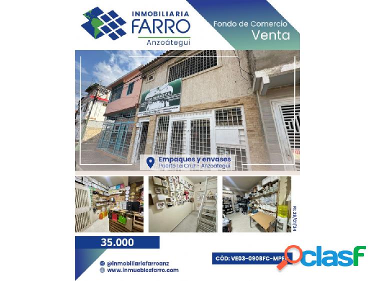 EN VENTA FONDO DE COMERCIO VE03-0908FC-MPEC