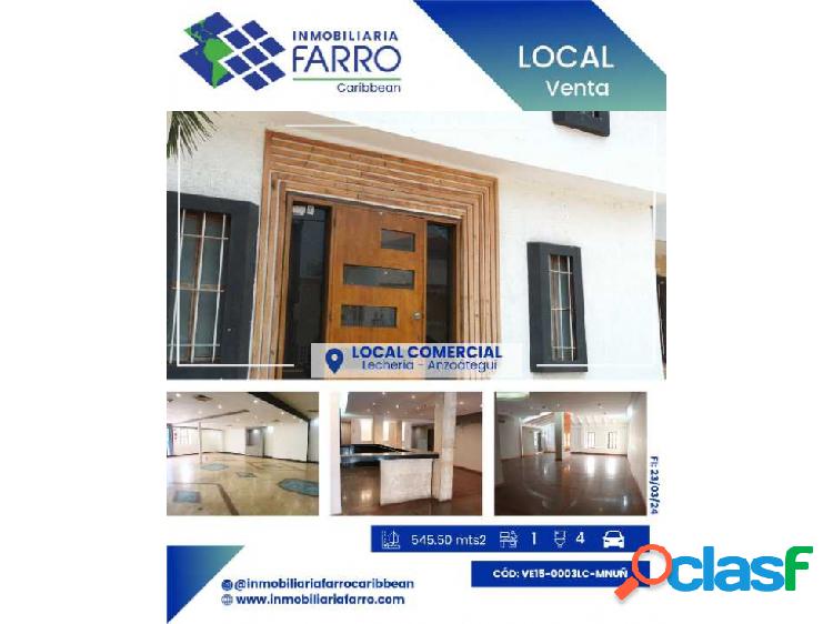 EN VENTA LOCAL COMERCIAL LECHERIA ANZOÁTEGUI