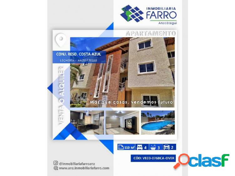 EN VENTA O ALQUILER APARTAMENTO EN COSTA AZUL