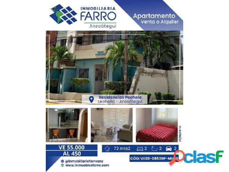 EN VENTA O ALQUILER APARTAMENTO EN POCHOLO VE03-0853RP-MHER