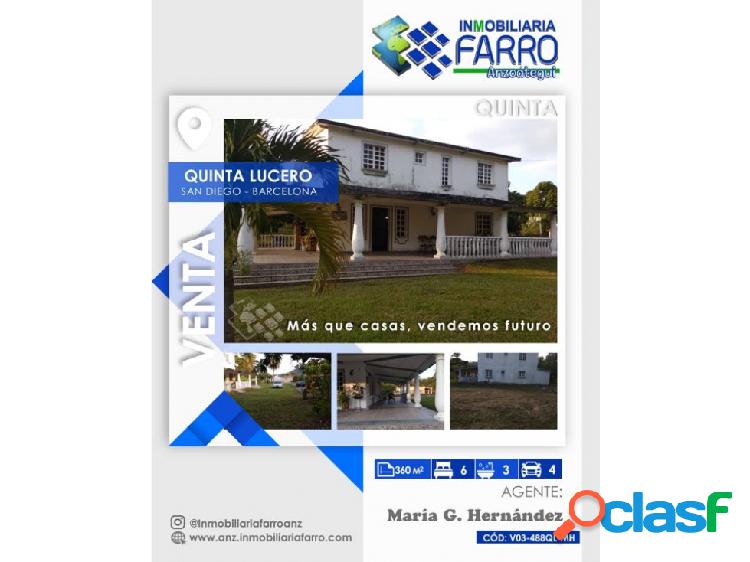 EN VENTA QUINTA VÍA EL RINCÓN VE03-488QL-MH