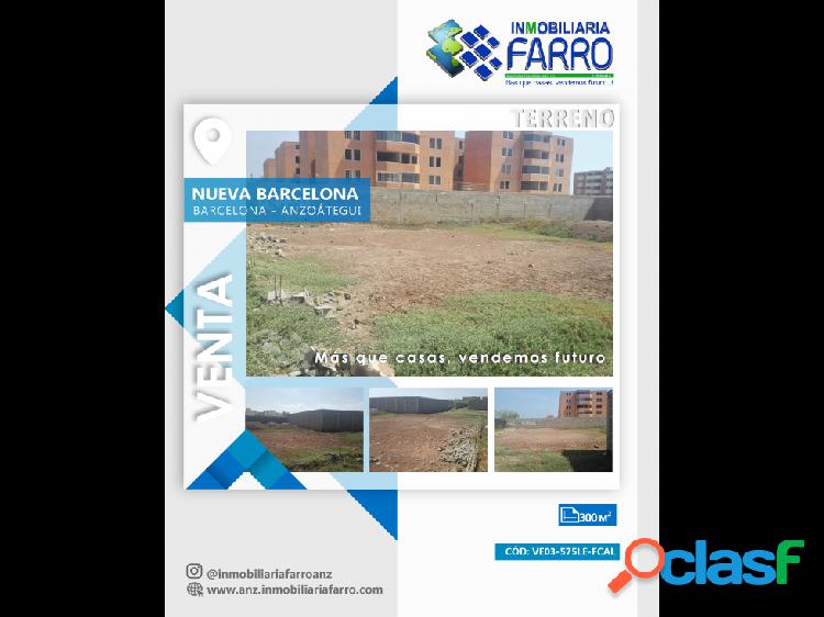 EN VENTA TERRENO UBICADO EN NVA BNA VE03-575LE-FCAL