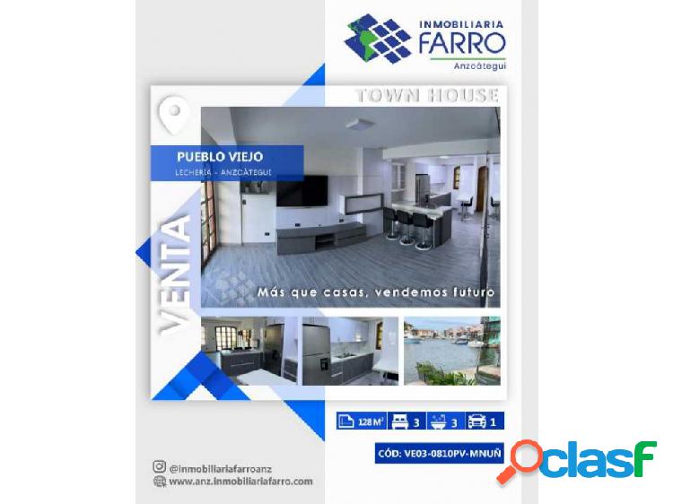 EN VENTA TOWN HOUSE UBICADO EN PUEBLO VIEJO