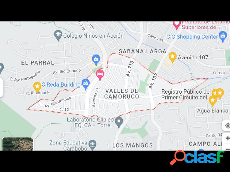 En venta terreno ubicado en Valle de Camoruco Código