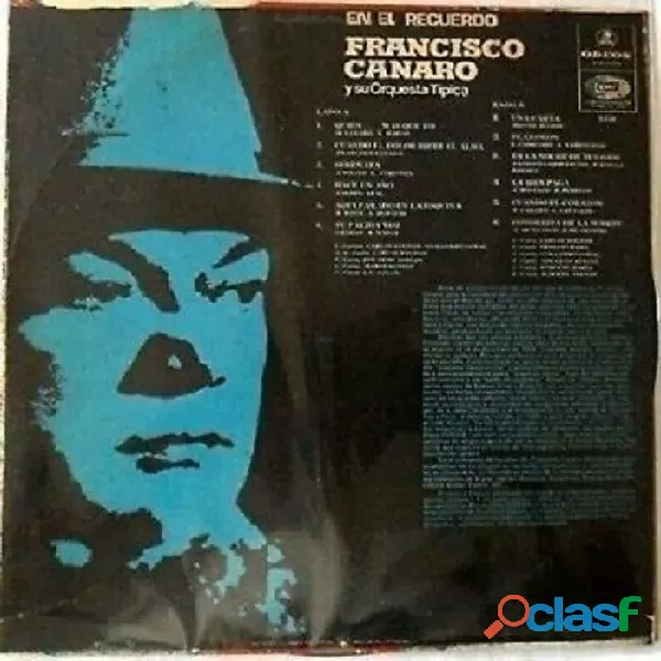 Francisco Canaro Y Su Orquesta Tipica *en El Recuerdo*lp