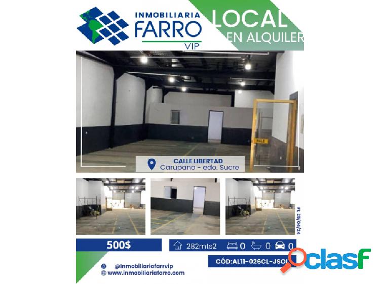 LOCAL COMERCIAL EN ALQUILER / AL11-026CL_JSOL