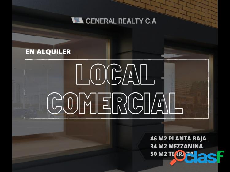 LOCAL COMERCIAL EN ALQUILER PLANTA BAJA 46 M2 + 34 M2