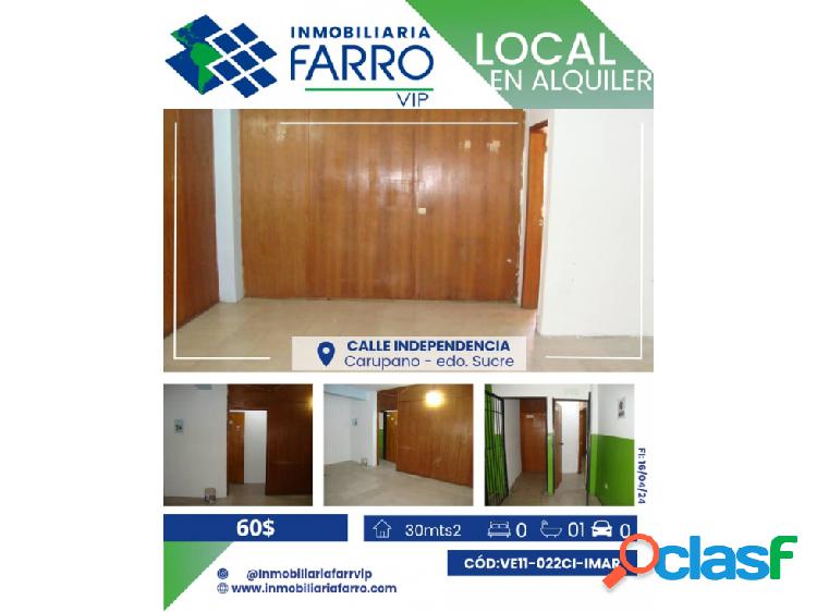 LOCAL EN CALLE INDEPENDENCIA /AL11-022CI-IMAR