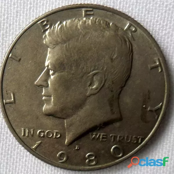 Moneda Estados Unidos 1/2 Dollar 1980 Kennedy