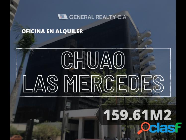 Oficina En Alquiler Chuao-las Mercedes 159,61 M2