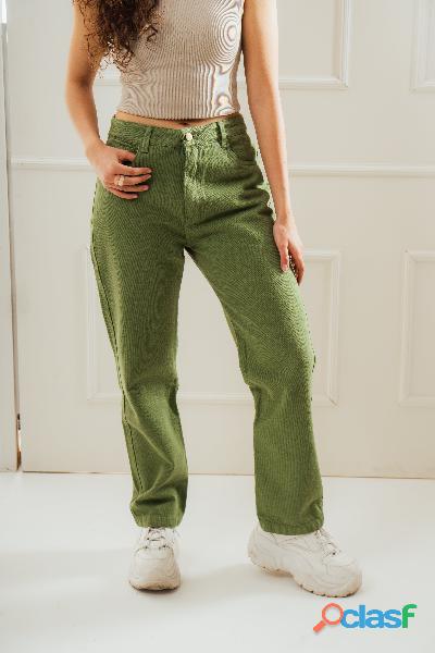 PANTALON VERDE MUJER