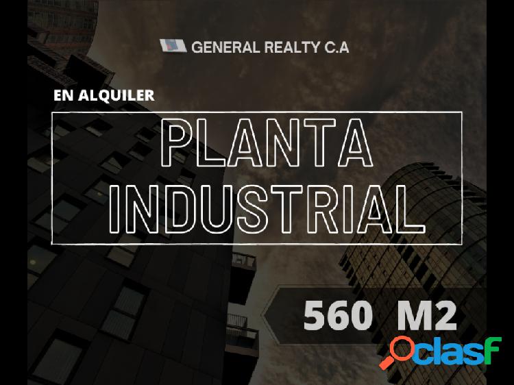 Planta industrial Guaicay 560 m2 en Alquiler