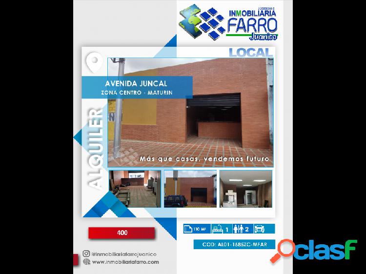 SE ALQUILA LOCAL AV JUNCAL AL01-1685ZC-MFAR