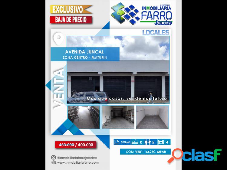 SE VENDE 5 LOCALES AV JUNCAL VE01-1662ZC-MFAR