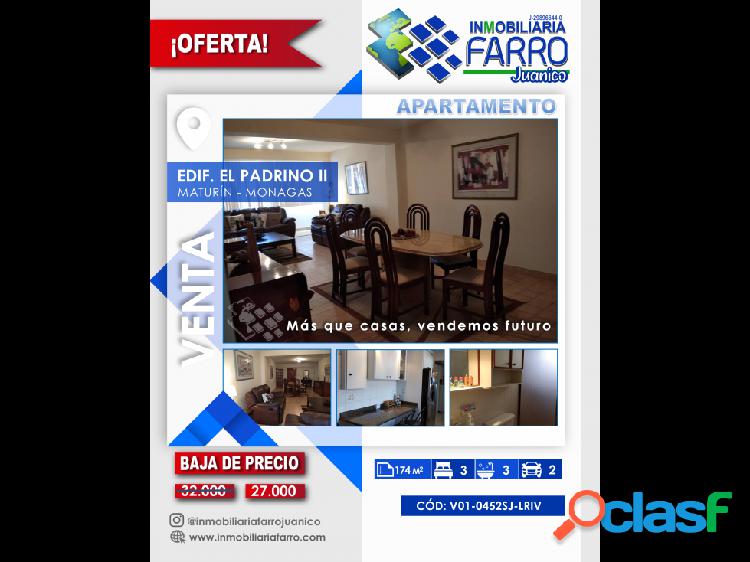 SE VENDE APARTAMENTO EN EDIFICIO EL PADRINO II