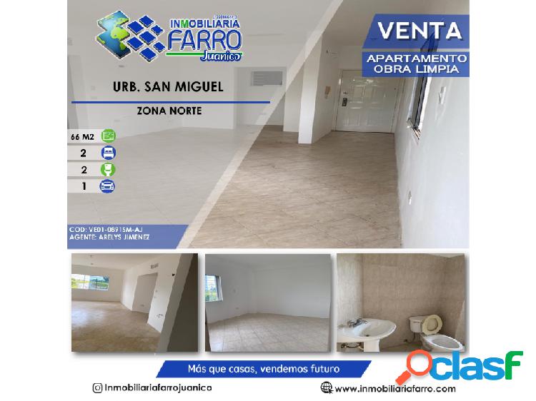 SE VENDE APARTAMENTO EN URB SAN MIGUEL - VISTA REAL