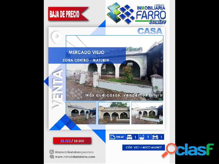 SE VENDE CASA COMERCIAL MERCADO VIEJO VE01-1451ZC-MAMOT