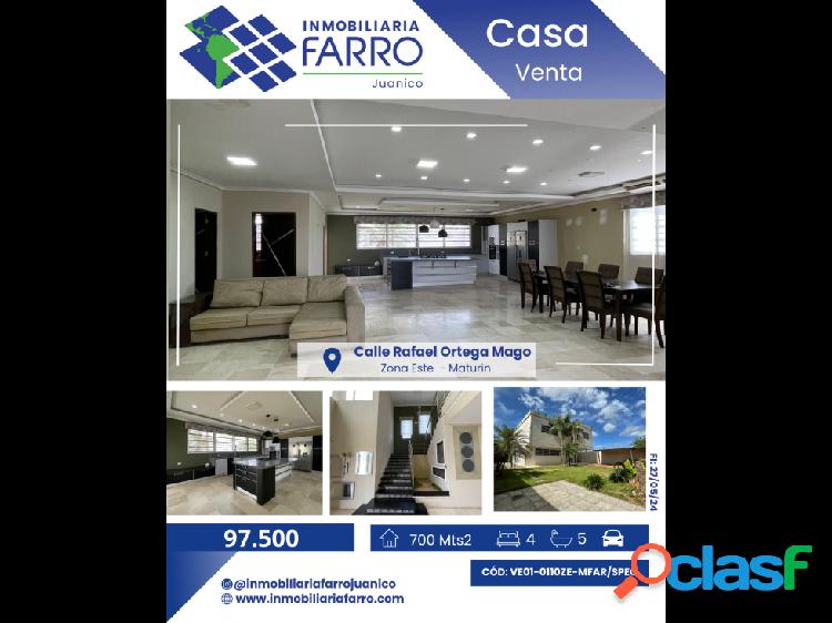 SE VENDE CASA EN LA CALLE ORTEGA MAGO VE01-0110ZE-MFAR/SPEC