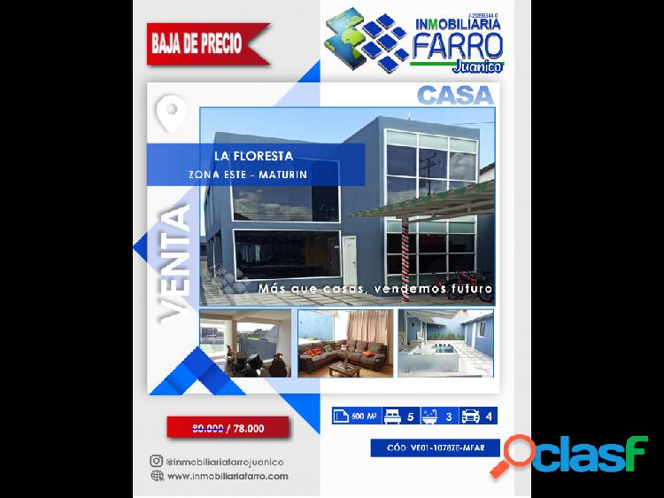 SE VENDE CASA EN LA FLORESTA VE01-1078ZE-MFAR