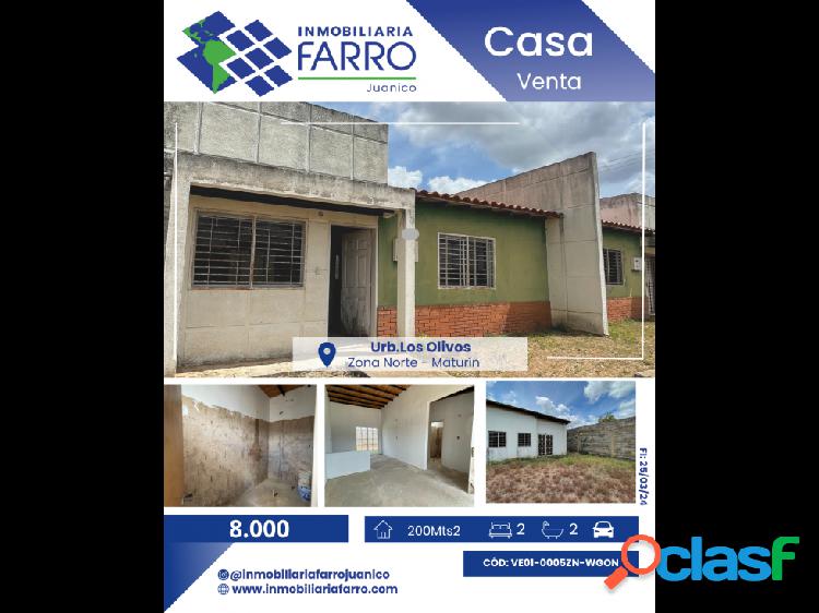 SE VENDE CASA EN URB. LOS OLIVOS - VIA LA TOSCANA