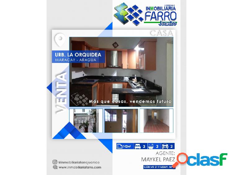 SE VENDE CASA URB LA ORQUIDEA MARACAY EDO ARAGUA