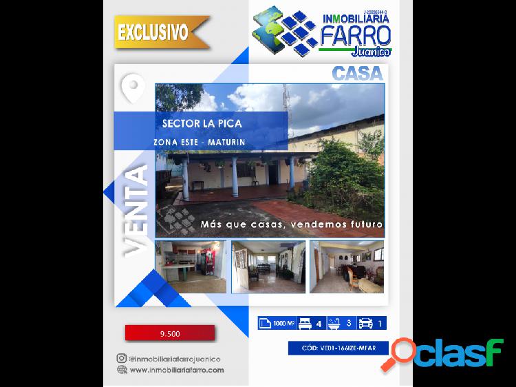 SE VENDE CASA VIA LA PICA, PARARI VE01-1661ZE-MFAR