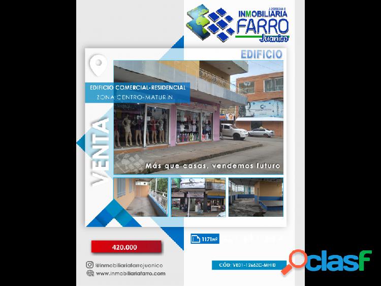 SE VENDE EDIF RESD Y COMERCIAL ZONA CENTRO MATURIN