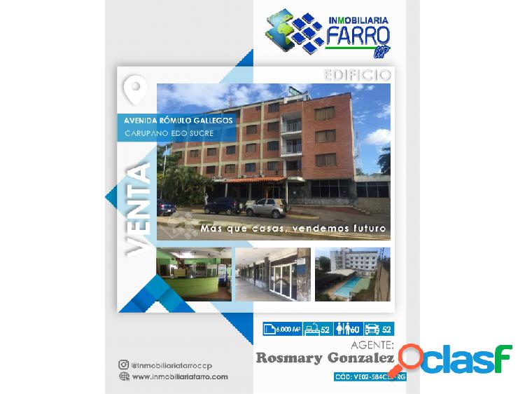 SE VENDE EDIFICIO EN CARUPANO, EDO SUCRE VE02-584CES-RG