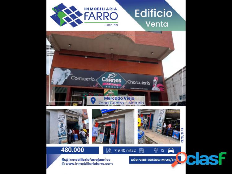 SE VENDE EDIFICIO EN EL MERCADO VIEJO VE01-0059ZC-MFAR/SPEC